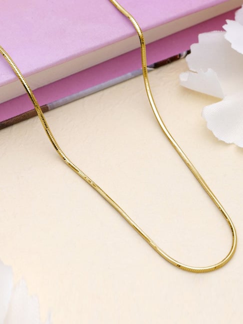 Zavya Sleek Serenity Gold Plated Men's Chain Look Chain