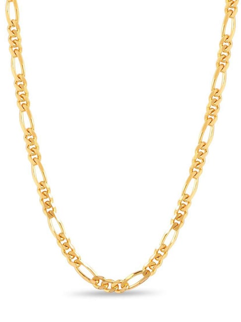 Zavya Classic Gold-Plated 925 Sterling Silver Men's Figaro Chain (20 Inch's)