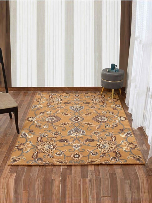 Presto Gold Wool Traditional Hand Tufted Carpet-picture-23
