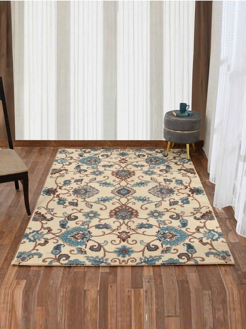 Presto Cream Wool Traditional Hand Tufted Carpet-picture-11