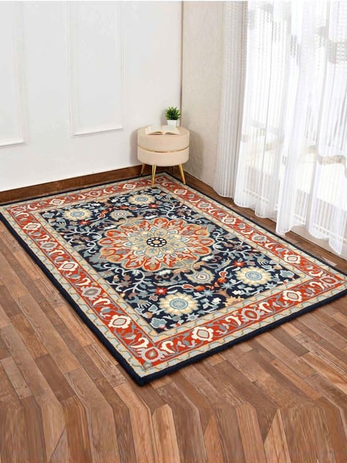 Presto Orange Wool Traditional Hand Tufted Carpet-picture-48