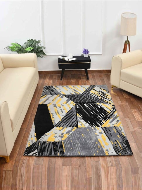 Presto Black & Grey Polyester Carpet-picture-13