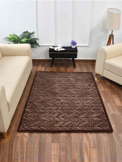Presto Brown & Beige Polyester Carpet-picture-10
