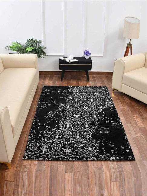 Presto Black & Grey Polyester Carpet-picture-30