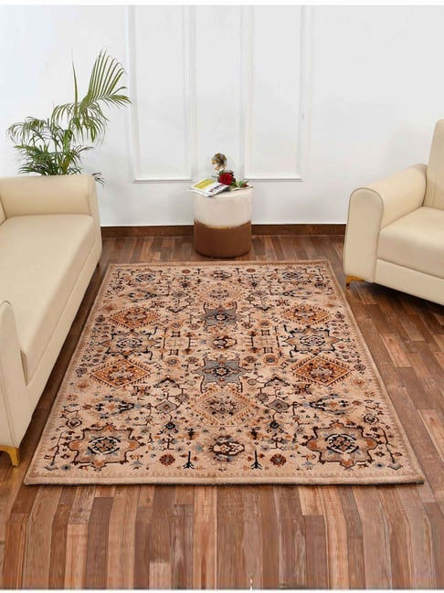 Presto Beige Polyester Traditional Carpet-picture-31