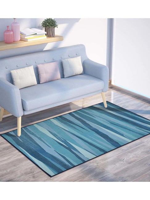 Presto Blue Polyester Washable Carpet-picture-30