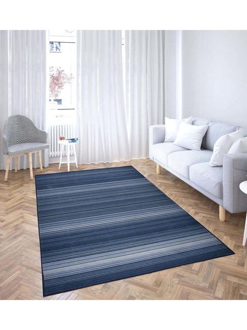 Presto Blue Polyester Washable Carpet-picture-28