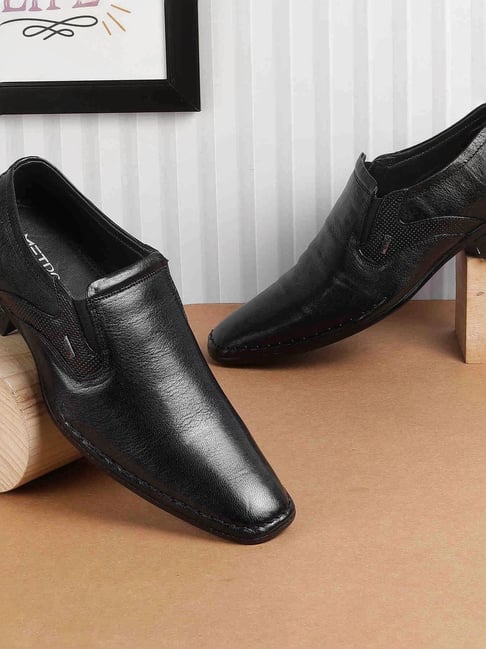 Metro Men's Black Formal Loafers-picture-19