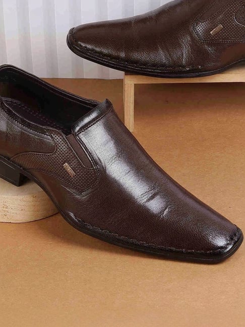 Metro Men's Brown Formal Loafers-picture-41