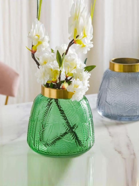 Buy Nestasia Small Crystal Glass Bottle Flower Vase at Best Price