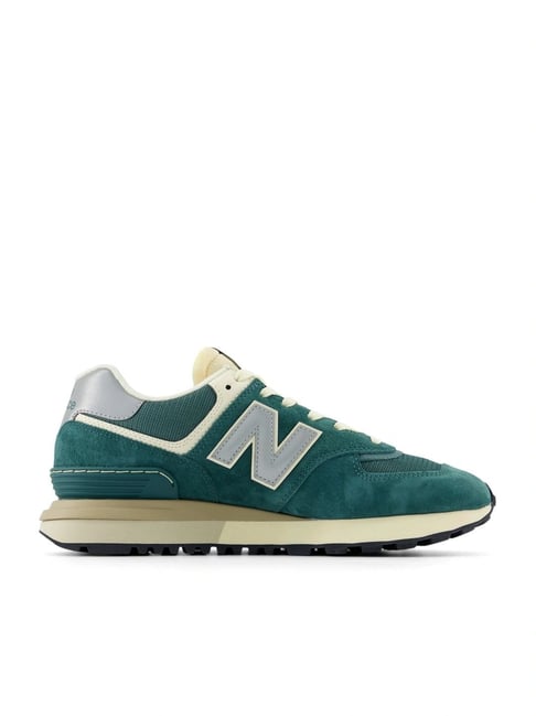 New Balance Men's 574 Acidic Green Casual Sneakers