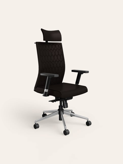 Godrej Interio Godrej Prime Chair Godrej Interio Black Leatherette
