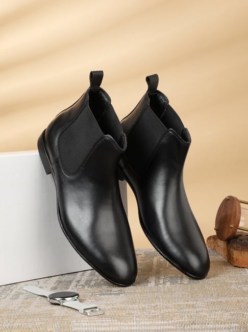 Teakwood Leathers Men's Black Chelsea Boots