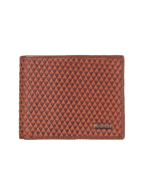 Mochi Tan Casual Synthetic Bi-Fold Wallet For Men