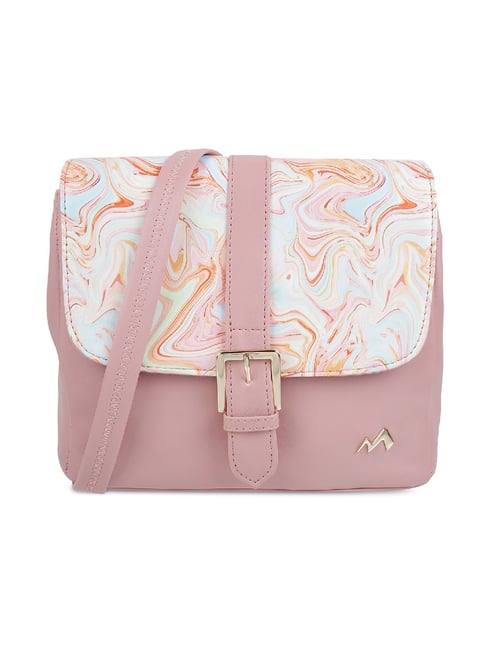 Metro Pink Printed Medium Sling Handbag-picture-24