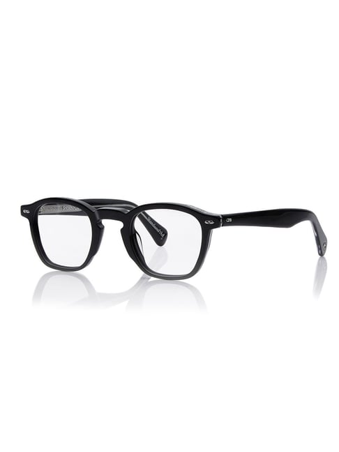 Shisen Fox Niko Black/Crystal Square Unisex Blue Filter Computer Lenses -46 mm