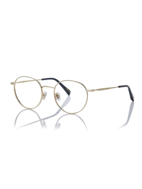 Shisen Fox Yamato Dark Gold Round Unisex Blue Filter Computer Lenses -50 mm