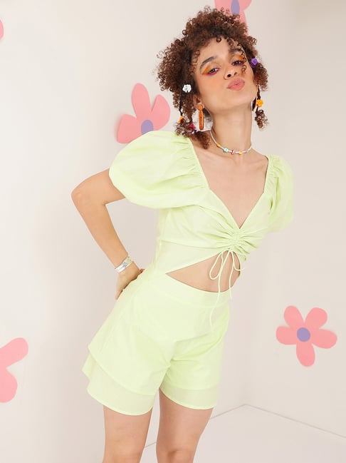 PRETTY LOVING THING Light Green Bodycon Dress