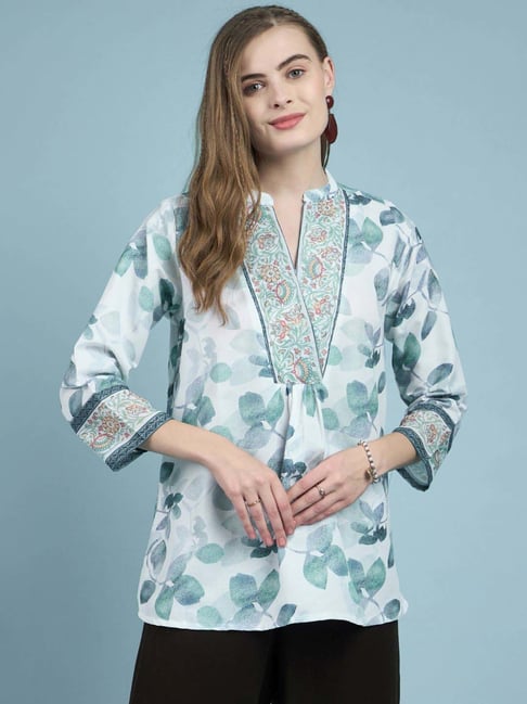 Winza Designer Blue Printed Tunic