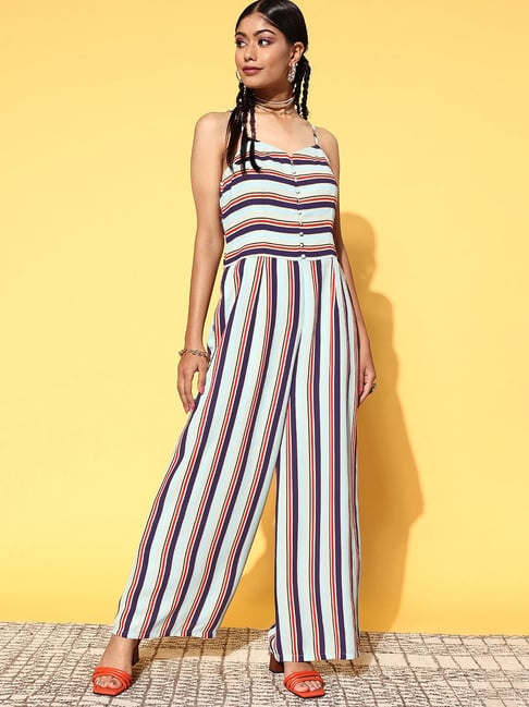 Multicolor striped jumpsuit online