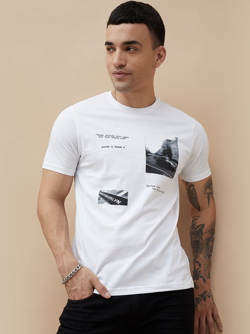 Fashion Mens T Shirt Deals Fame Forever By Lifestyle White Regular