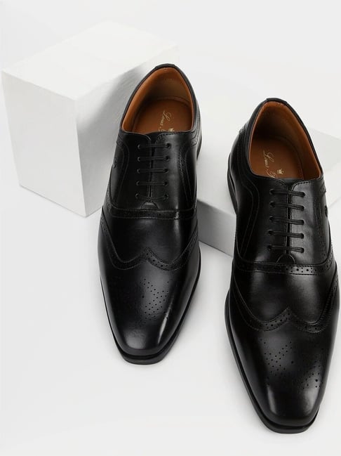 Louis Philippe Men's Black Oxford Shoes-picture-37
