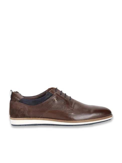 Louis Philippe Men's Brown Derby Shoes-picture-13