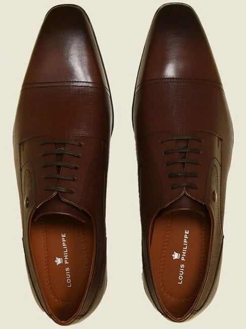 Louis Philippe Men's Brown Derby Shoes-picture-42