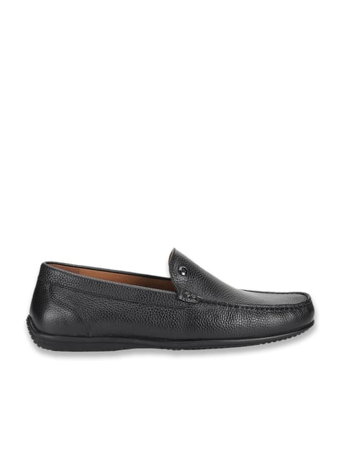 Louis Philippe Men's Black Casual Loafers
