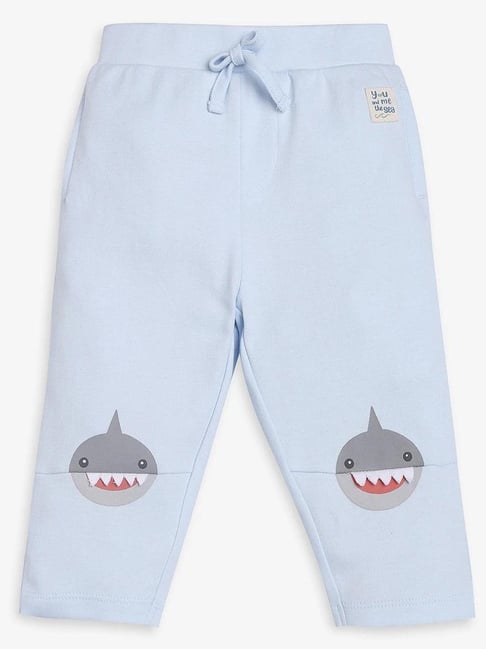 Ed-a-Mamma Infant Boys Blue Cotton Joggers