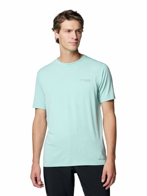 Columbia Green Slim Fit Logo Printed T-Shirt-picture-17