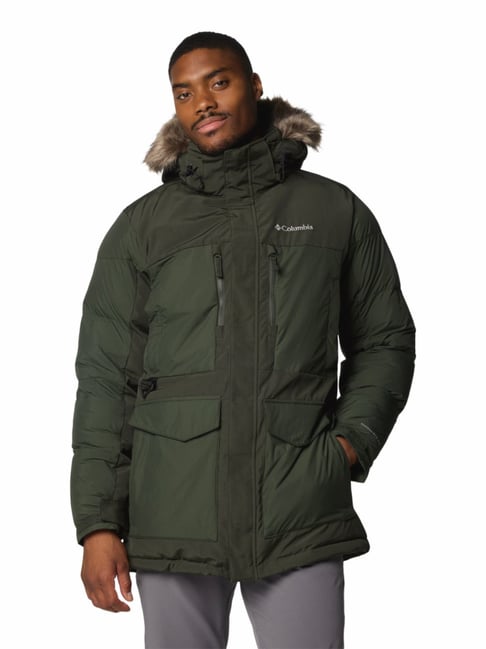 Columbia Green Regular Fit Quilted Hooded Jacket-picture-38
