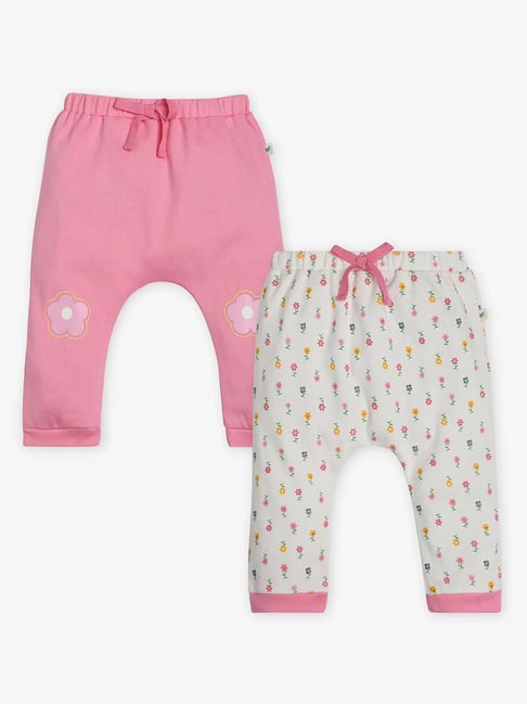 Ed-a-Mamma Infant Girls Multicolor Cotton Printed Bottoms