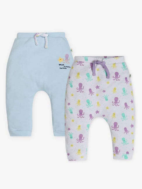 Ed-a-Mamma Infant Girls Multicolor Cotton Printed Bottoms