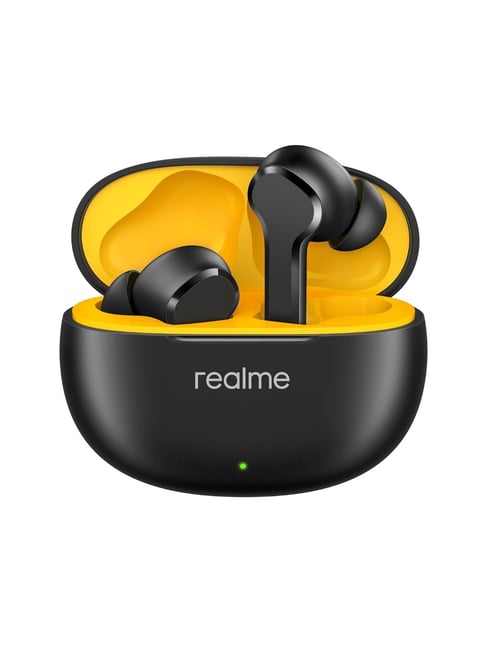 Realme Buds T110 In Ear Earbuds with Ai Enc & Upto 38H of Playback (Punk Black, True Wireless)