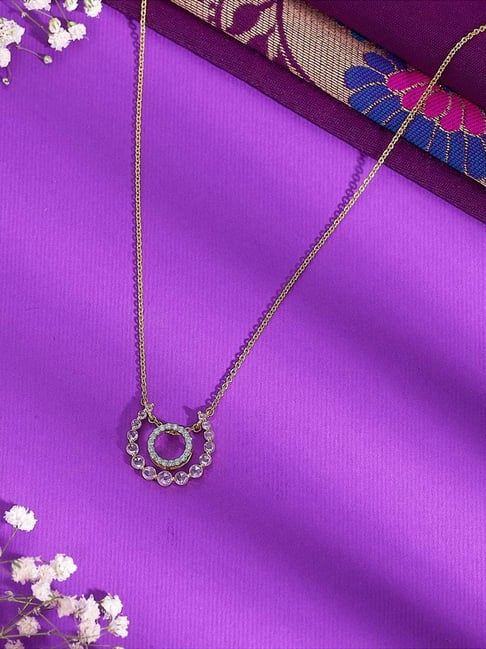 Jewellers Globes Gold Diamond Modern Necklace For Women