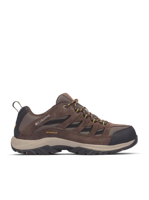 Columbia Men Brown Omni-Tech Crestwood Hiking Trekking Waterproof Shoes - Main Image