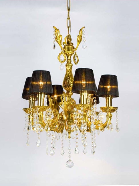 Kapoor Lamp Shades Brass Banyan 8 Arms Chandelier