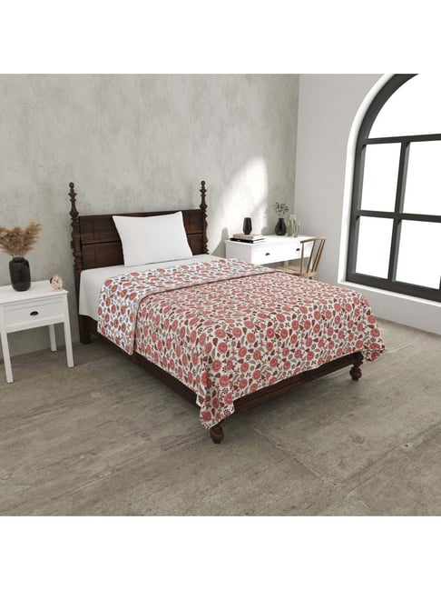 JaipurFabric Pink Pure Cotton 180 TC Reversible Single Bed Dohar