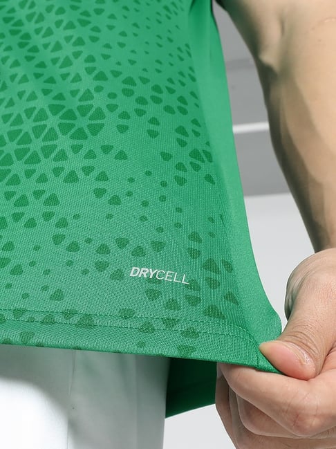 Puma Green Slim fit teamCUP Football Training Jersey