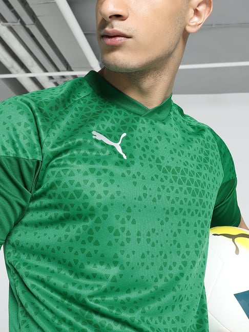  TEAM FIT JERSEY グリーン M Puma Green Slim fit teamCUP Football Training Jersey