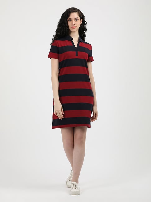red tommy hilfiger t shirt dress Red Dresses - Maxi & Midi Dresses