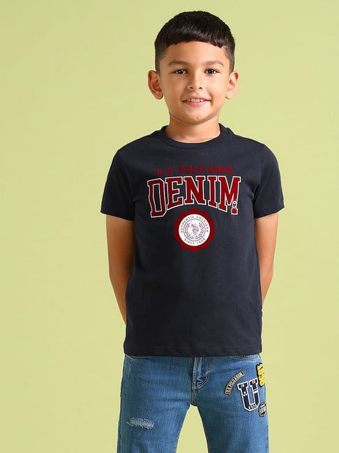 U.S. Polo Assn. Boys Navy Printed T-Shirt-picture-41