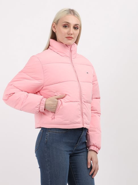 TOMMY HILFIGER Pink Regular Fit Puffer Jacket