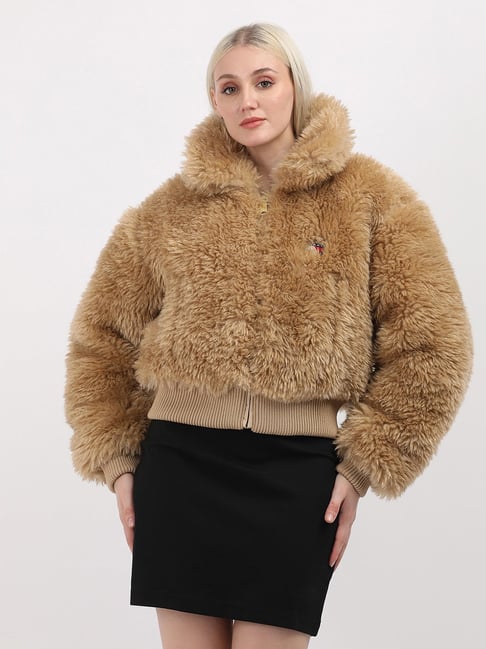 TOMMY HILFIGER Brown Self Design Jacket-picture-32