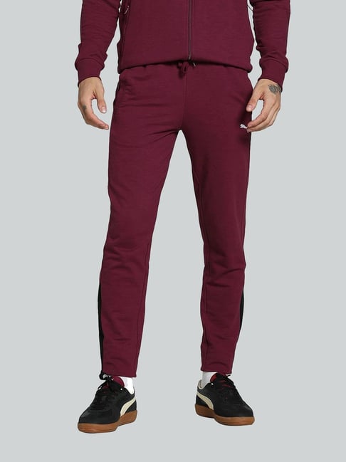 Puma Red Cotton Slim Fit Sports Trackpants-picture-21