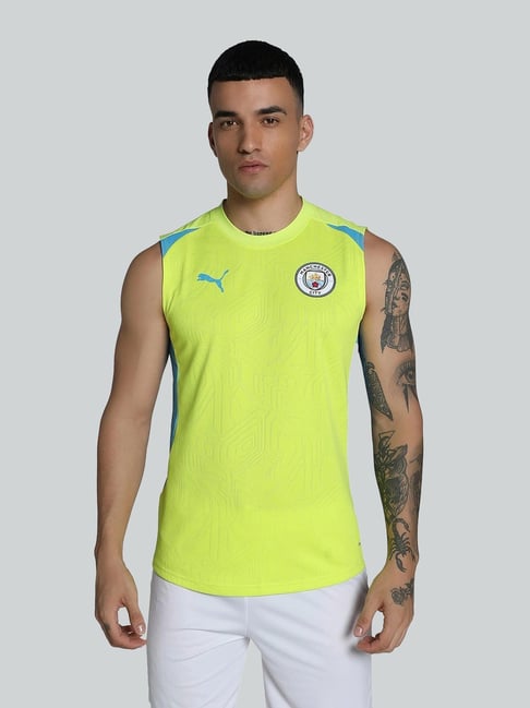Puma Yellow Slim Fit Printed Jersey-picture-21