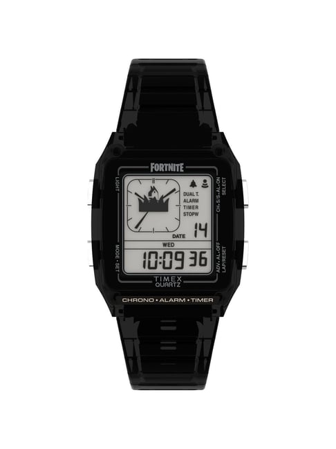 TIMEX LAB Unisex Grey Square Dial Digital Watch TW2W96500X6