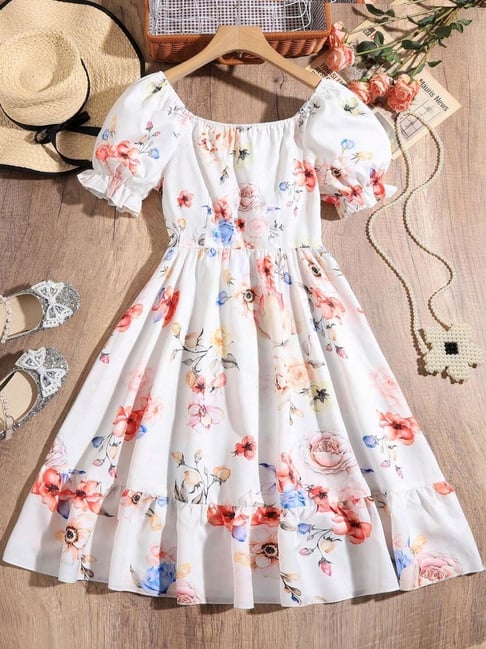 White floral party dress new arrivals