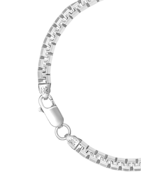 Zavya Iconic Rhodium-Plated 925 Sterling Silver Men's Chain